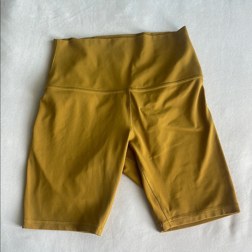lululemon athletica Mustard Bike Shorts